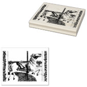 Carousel Horse Rubberstempel (Gestempeld)