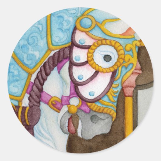 Carousel Horse Sticker (Voorkant)