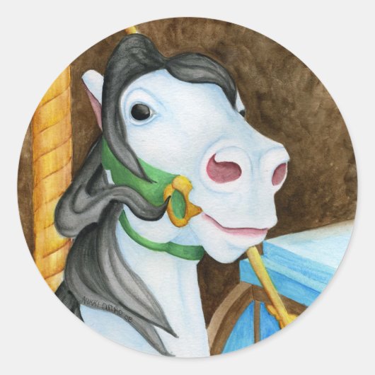 Carousel Horse Sticker (Voorkant)