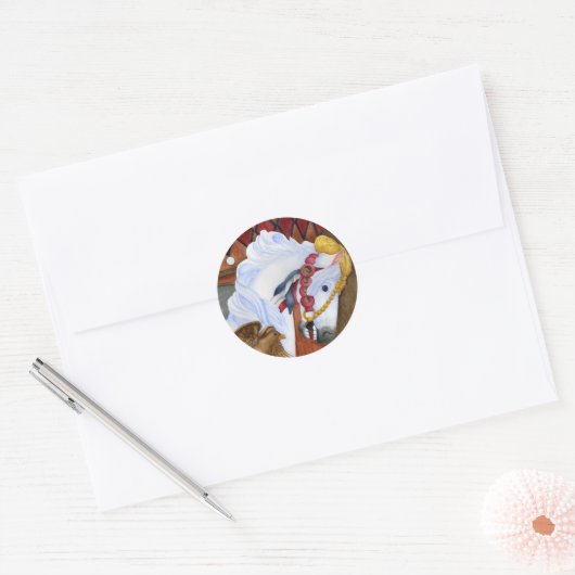 Carousel Horse Sticker (Envelop)