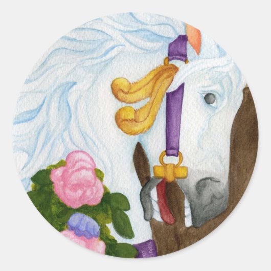 Carousel Horse Sticker (Voorkant)