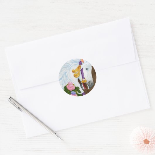 Carousel Horse Sticker (Envelop)