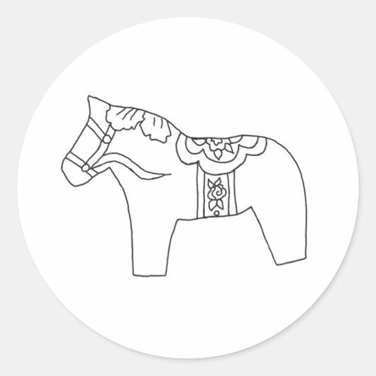 Carousel Horse Sticker (Voorkant)