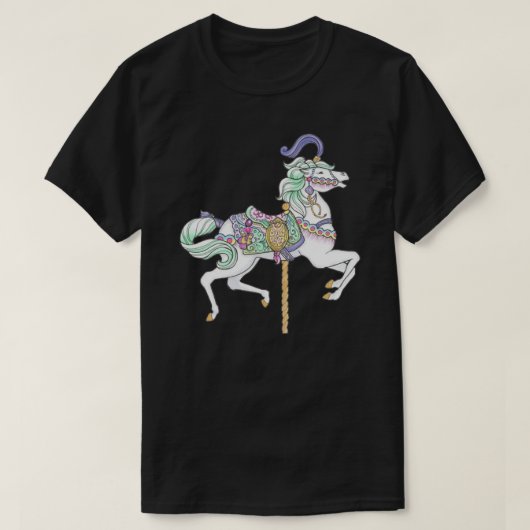 Carousel Horse Sticker T-shirt (Design voorkant)