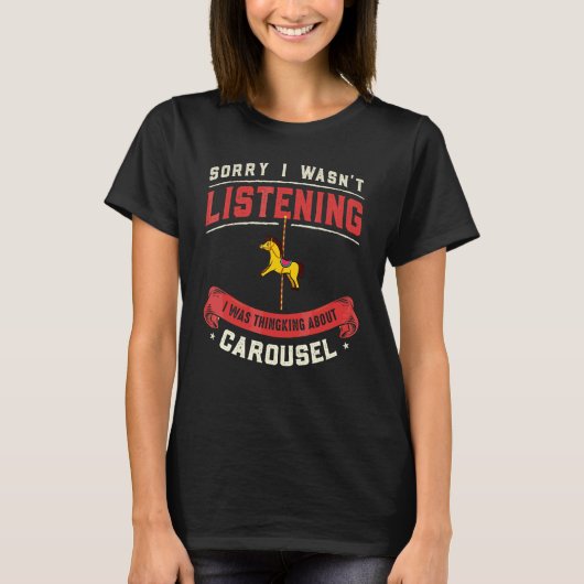 Carousel Horse Tornado Carnival T-shirt (Voorkant)