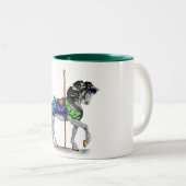 Carousel Horse Tweekleurige Koffiemok (Voorkant rechts)