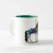 Carousel Horse Tweekleurige Koffiemok (Voorkant links)