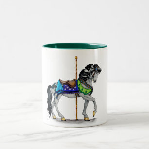Carousel Horse Tweekleurige Koffiemok