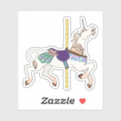 Carousel Horse Unicorn Sticker (Vel)