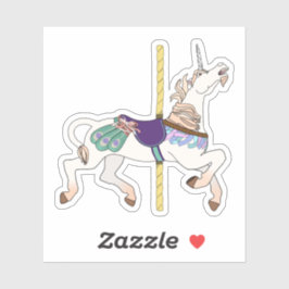 Carousel Horse Unicorn Sticker