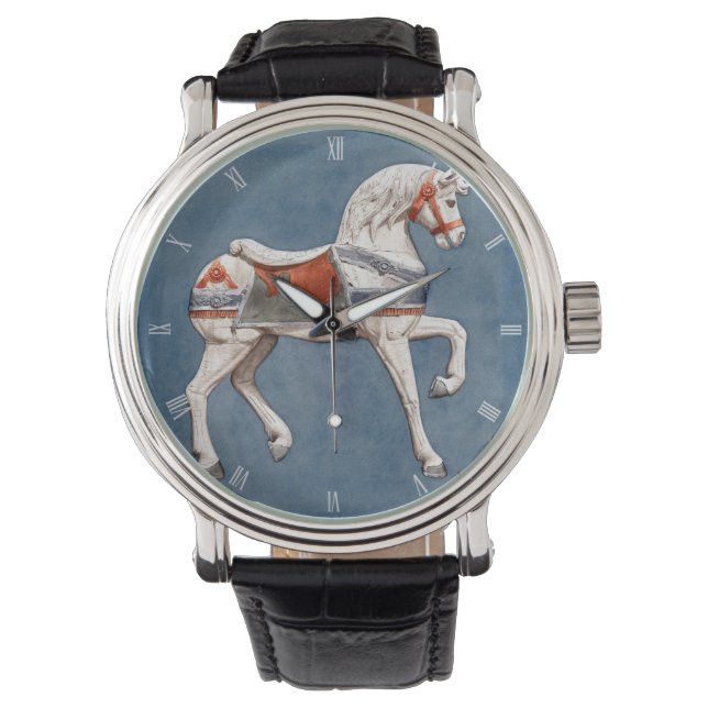 Carousel Horse van Henry Murphy Horloge (Voorkant)