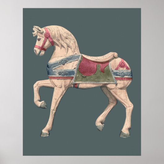 Carousel Horse van Henry Murphy Poster (Voorkant)