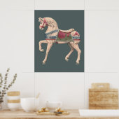 Carousel Horse van Henry Murphy Poster (Keuken)