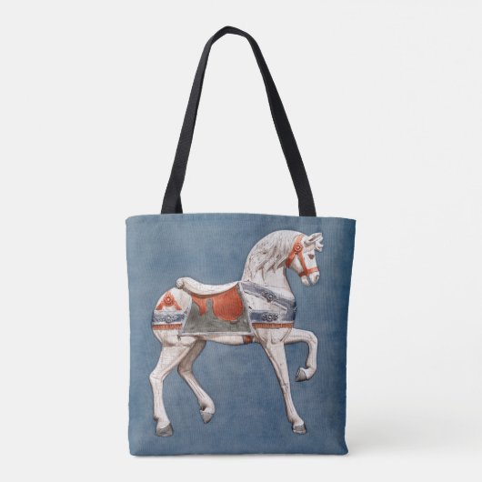 Carousel Horse van Henry Murphy Tote Bag (Achterkant)
