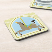 Carousel Horse van June Erica Vess Bier Onderzetter (Linkerzijde)
