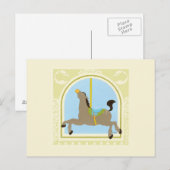 Carousel Horse van June Erica Vess Briefkaart (Voorkant / Achterkant)