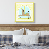 Carousel Horse van June Erica Vess Canvas Afdruk (Insitu (Slaapkamer))