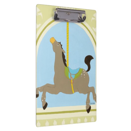 Carousel Horse van June Erica Vess Klembord (Rechts)