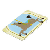 Carousel Horse van June Erica Vess Magneet (Linkerzijde)