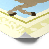 Carousel Horse van June Erica Vess Poster (Hoek)