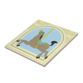 Carousel Horse van June Erica Vess Tegeltje (Zijkant)