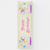 Carousel Horse verjaardagsbanner Spandoek (Verticaal)