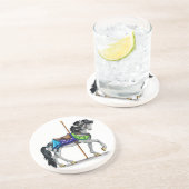 Carousel Horse Zandsteen Onderzetter (Zijkant)