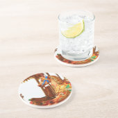 Carousel Horse Zandsteen Onderzetter (Zijkant)