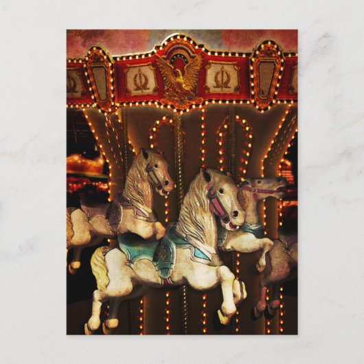 Carousel Horses Briefkaart (Voorkant)