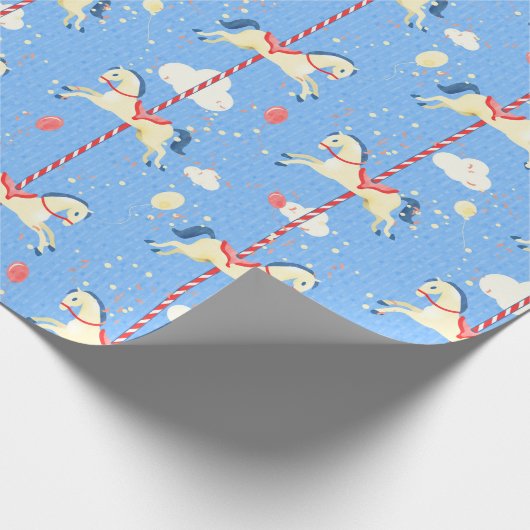 Carousel Horses Cadeaupapier (Hoek)