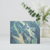 Carousel Horses Flashback to Summer Days Briefkaart (Staand voorkant)