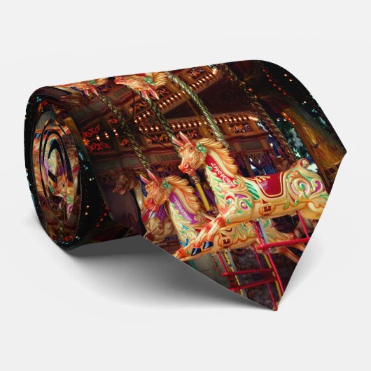 Carousel Horses Stropdas (Opgerold)