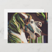 Carousel Horses Summer Days at the Fair Briefkaart (Voorkant / Achterkant)