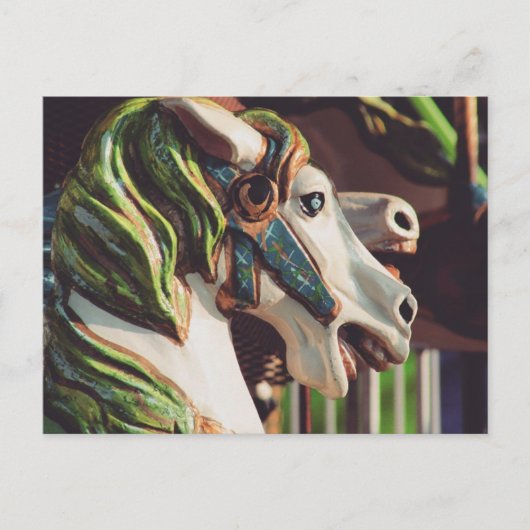 Carousel Horses Summer Days at the Fair Briefkaart (Voorkant)