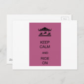 Carousel Keep Calm Briefkaart (Voorkant / Achterkant)