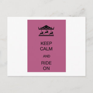 Carousel Keep Calm Briefkaart