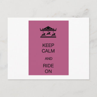 Carousel Keep Calm Briefkaart