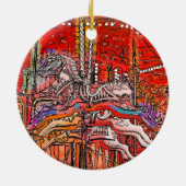 CAROUSEL KERAMISCH ORNAMENT (Achterkant)