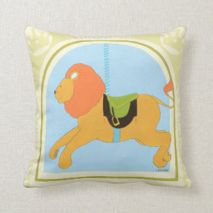 Carousel Lion van June Erica Vess Kussen