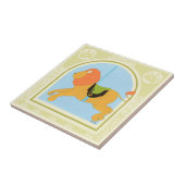 Carousel Lion van June Erica Vess Tegeltje (Zijkant)