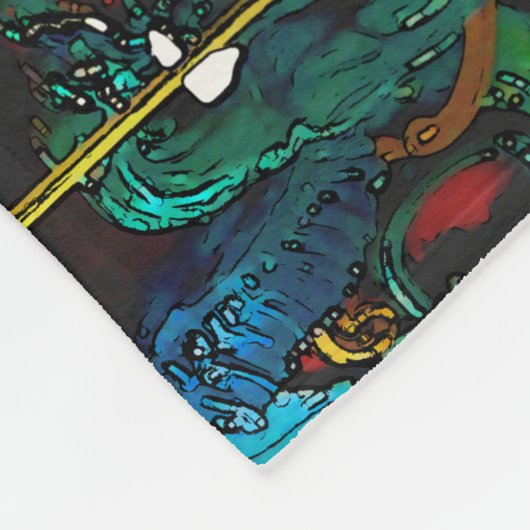 Carousel Magic - Merry-go-Round Fleece Deken (Hoek)