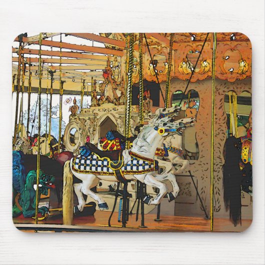 Carousel Magic - Merry-go-Round Muismat (Voorkant)