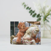 Carousel met Teddy Bear Briefkaart (Staand voorkant)