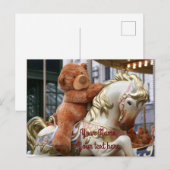 Carousel met Teddy Bear Briefkaart (Voorkant / Achterkant)