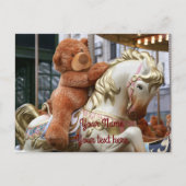 Carousel met Teddy Bear Briefkaart (Voorkant)