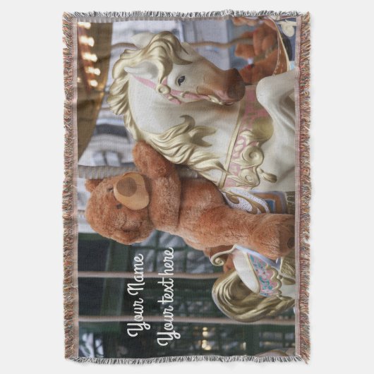 Carousel met Teddy Bear Deken (Voorkant Verticaal)