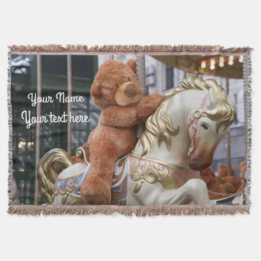 Carousel met Teddy Bear Deken (Voorkant)