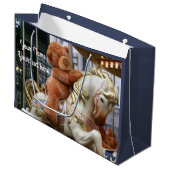 Carousel met Teddy Bear Groot Cadeauzakje (Voorkant Gekanteld)