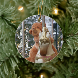 Carousel met Teddy Bear Keramisch Ornament