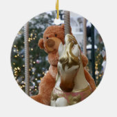 Carousel met Teddy Bear Keramisch Ornament (Achterkant)